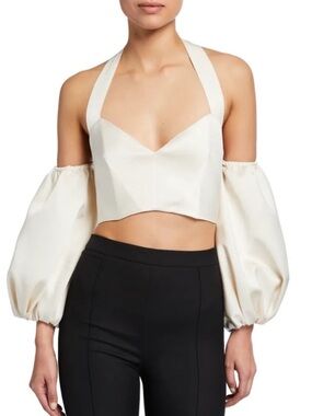 Alice and Olivia Mari Puff Sleeve Top - Size 4
